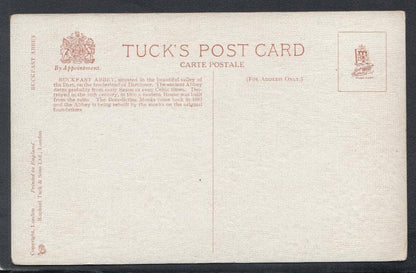 Devon Postcard - General View of Buckfast Abbey - Artist Eric Lamb - Mo’s Postcards 