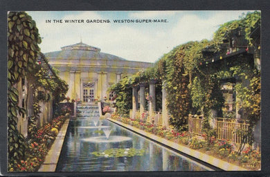 Somerset Postcard - In The Winter Gardens, Weston-Super-Mare - Mo’s Postcards 
