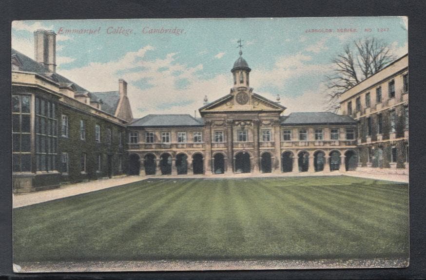 Cambridgeshire Postcard - Emmanuel College, Cambridge, 1907 - Mo’s Postcards 