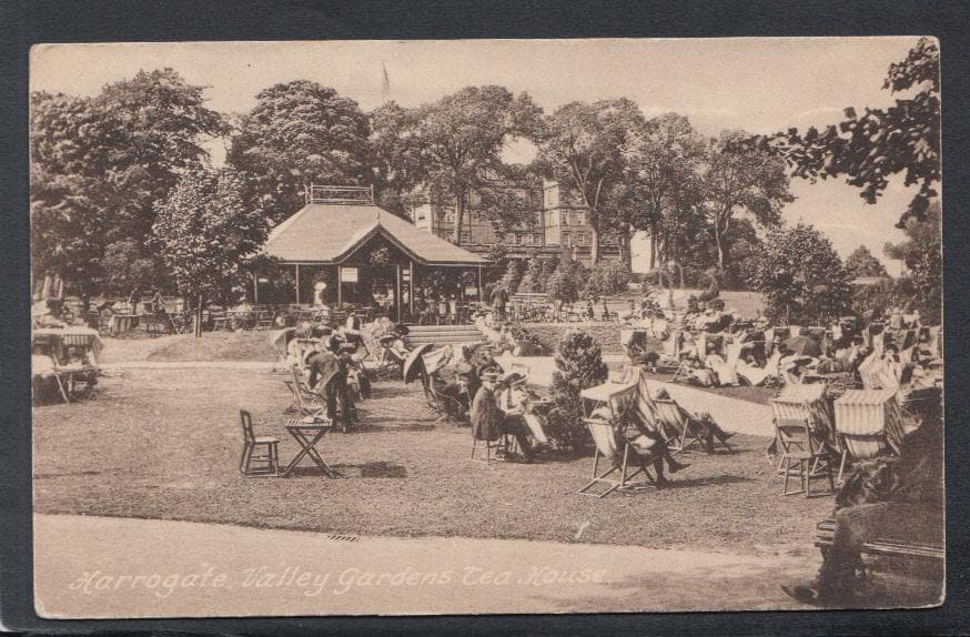 Yorkshire Postcard - Harrogate, Valley Gardens Tea House, 1924 - Mo’s Postcards 