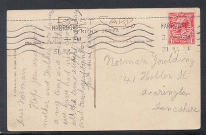 Yorkshire Postcard - Harrogate, Valley Gardens Tea House, 1924 - Mo’s Postcards 