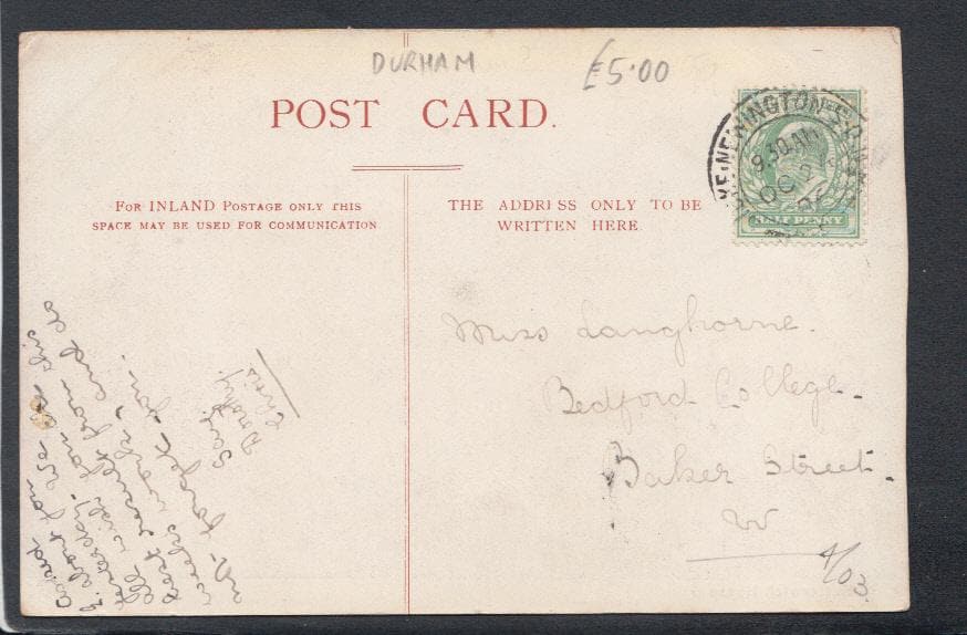 Co Durham Postcard - Butterwick House, 1906 - Mo’s Postcards 