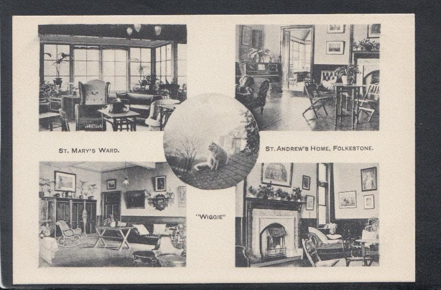 Kent Postcard - St Mary's Ward, St Andrew's Home, Folkestone - Mo’s Postcards 