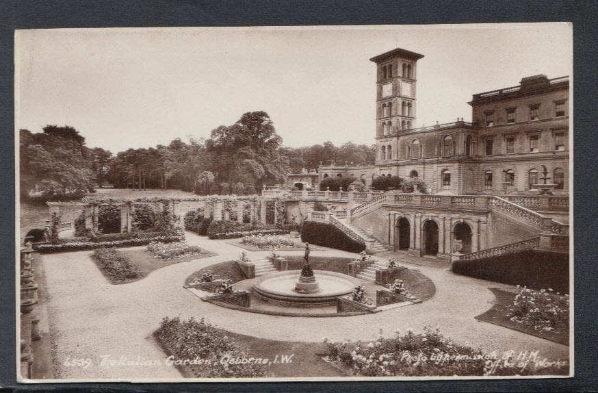 Isle of Wight Postcard - The Italian Garden, Osborne - Mo’s Postcards 
