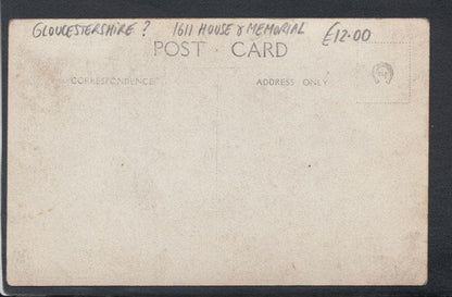 Unknown Location Postcard - War Memorial Public Service, Gloucestershire Area? - Mo’s Postcards 