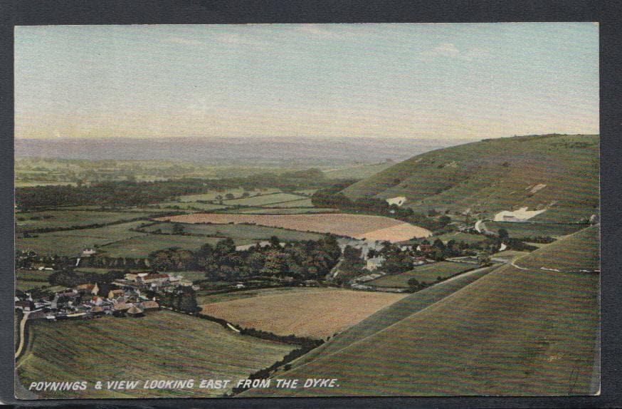 Sussex Postcard - Poynings & View Looking East From The Dyke - Mo’s Postcards 