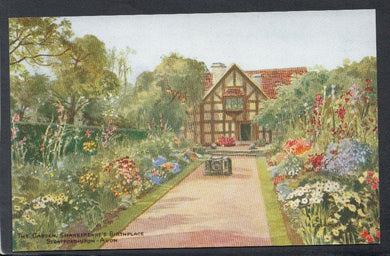 Warwickshire Postcard - The Garden, Shakespeare's Birthplace, Stratford-Upon-Avon - Mo’s Postcards 