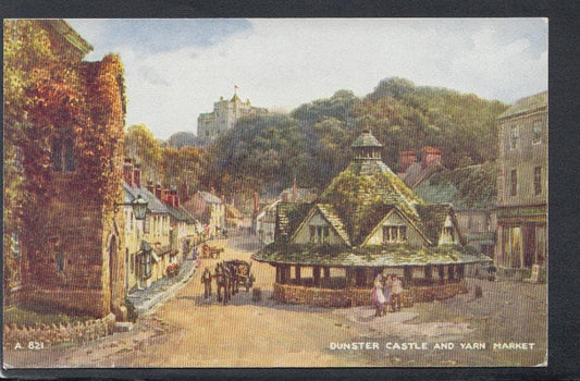 Somerset Postcard - Dunster Castle and Yarn Market - Mo’s Postcards 