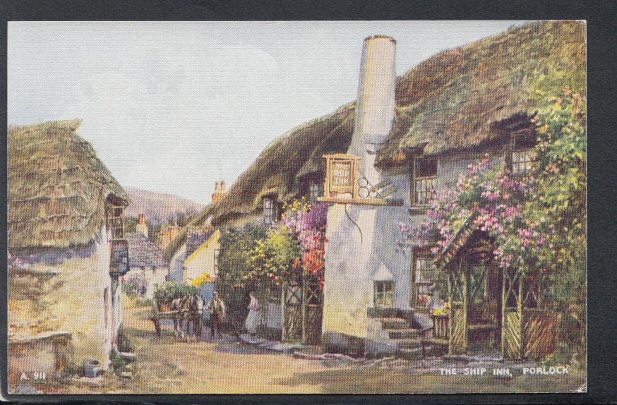 Somerset Postcard - The Ship Inn, Porlock - Mo’s Postcards 