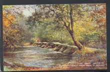 Load image into Gallery viewer, Somerset Postcard - Tarr Steps, Dulverton, Oldest Roman Bridge in England - Mo’s Postcards 
