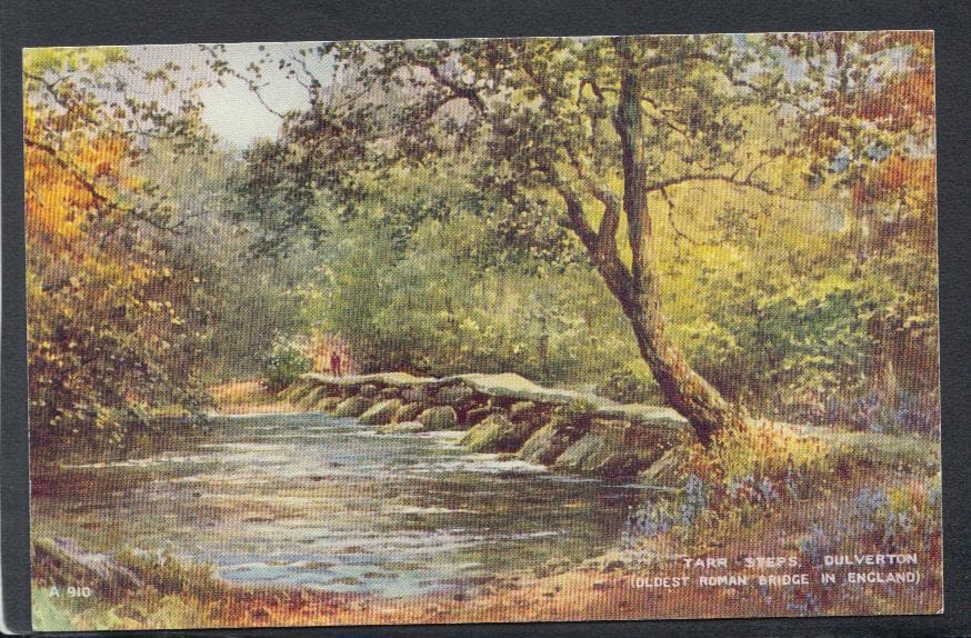 Somerset Postcard - Tarr Steps, Dulverton, Oldest Roman Bridge in England - Mo’s Postcards 