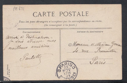 France Postcard - Rouen - Passage a Bord Du Transbordeur, 1907 - Mo’s Postcards 
