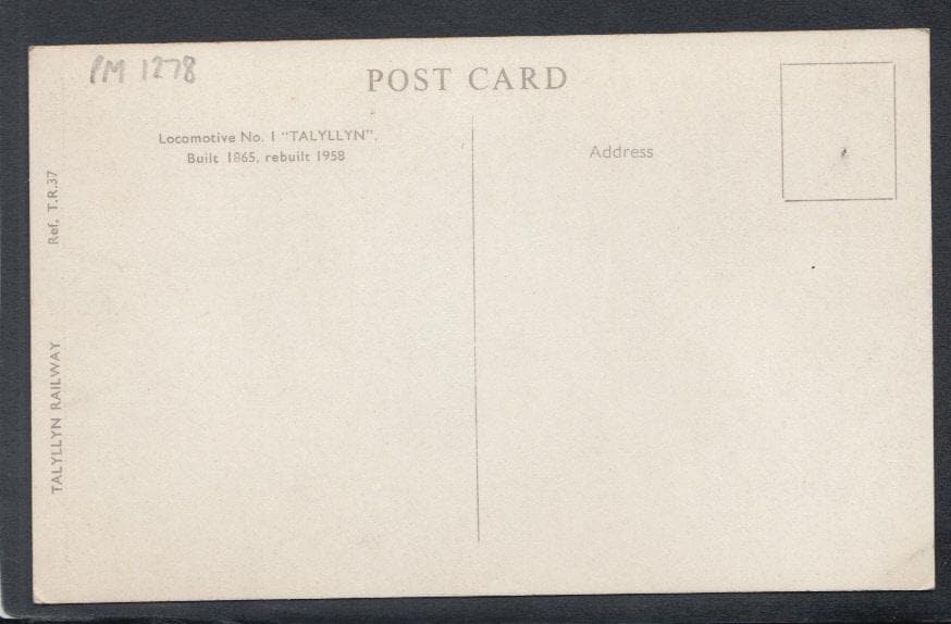 Railways Postcard - Talyllyn Railway - Locomotive No 1 "Talyllyn" - Mo’s Postcards 
