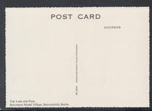 Load image into Gallery viewer, Buckinghamshire Postcard - The Lake and Pier, Bekonscot Model Village, Beaconsfield - Mo’s Postcards 
