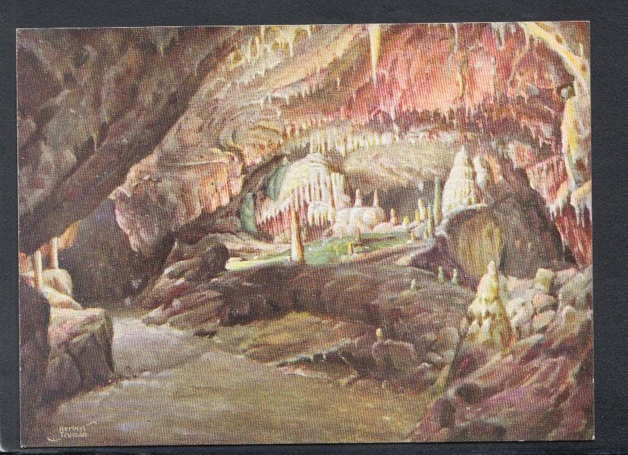 Devon Postcard - Stalagmite Grotto, Kents Cavern, Torquay - Mo’s Postcards 