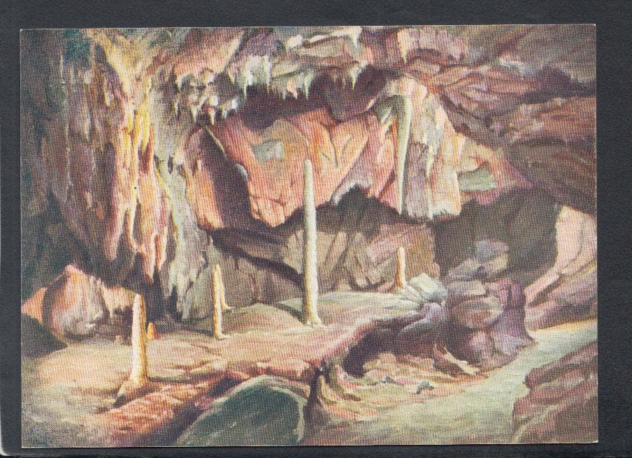 Devon Postcard - Famous Stalagmite, Kents Cavern, Torquay - Mo’s Postcards 