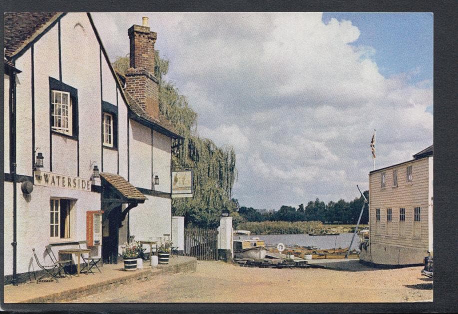 Berkshire Postcard - The Riverside Inn By The River, Bray - Mo’s Postcards 