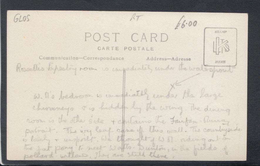 Oxfordshire Postcard - Kelmscot Manor - Mo’s Postcards 