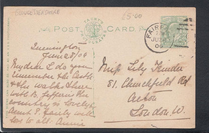 Gloucestershire Postcard - North Front, Hatherop Castle, 1906 - Mo’s Postcards 