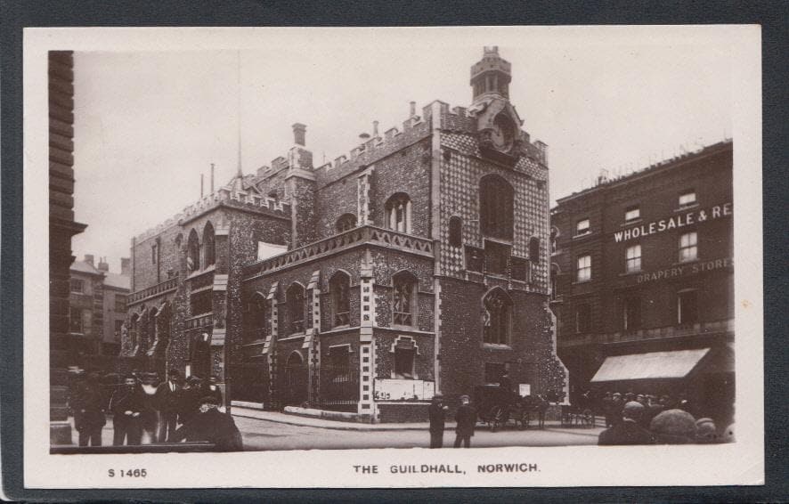 Norfolk Postcard - The Guildhall, Norwich - Mo’s Postcards 