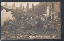 Load image into Gallery viewer, Norfolk Postcard - East Street, King&#39;s Lynn After Air Raid, January 19th 1915 
