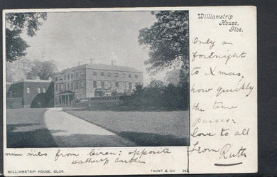 Gloucestershire Postcard - Williamstrip House, 1903 - Mo’s Postcards 