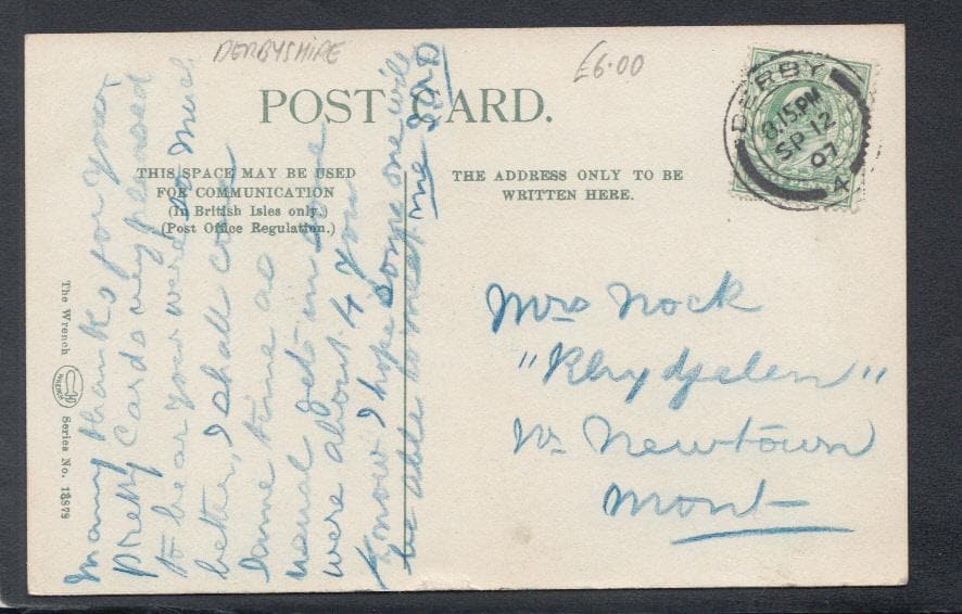 Derbyshire Postcard - London Road, Derby, 1907 - Mo’s Postcards 