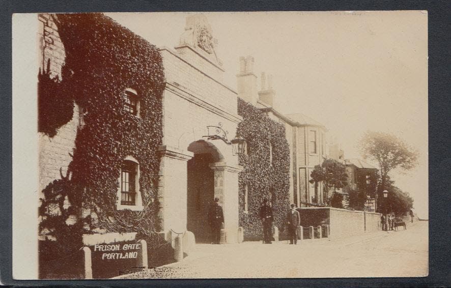 Dorset Postcard - Prison Gate, Portland - Mo’s Postcards 