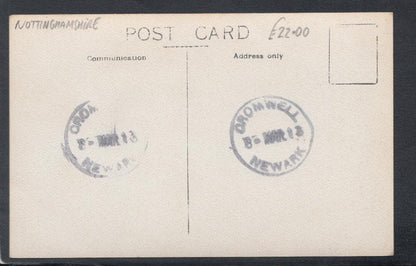 Nottinghamshire Postcard - Cromwell Village?, Road Sign For Norwell Village, 1913 - Mo’s Postcards 