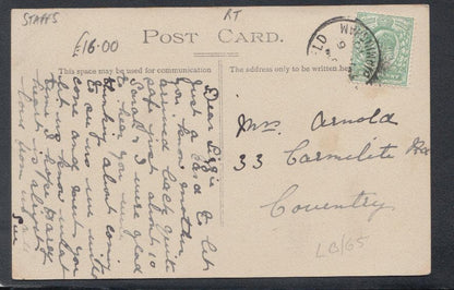 Staffordshire Postcard - Northfield Village, 1910 - Mo’s Postcards 