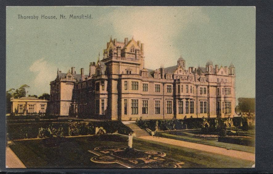 Nottinghamshire Postcard - Thoresby House, Near Mansfield, 1907 - Mo’s Postcards 