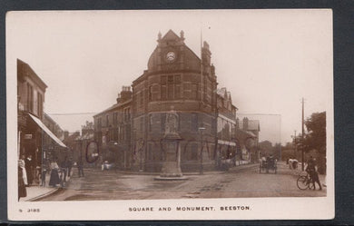 Nottinghamshire Postcard - Square and Monument, Beeston - Mo’s Postcards 