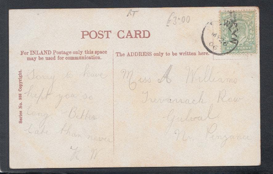 Military Postcard - Royal Navy Sailors - Target Practice Right Hand, 1906 - Mo’s Postcards 