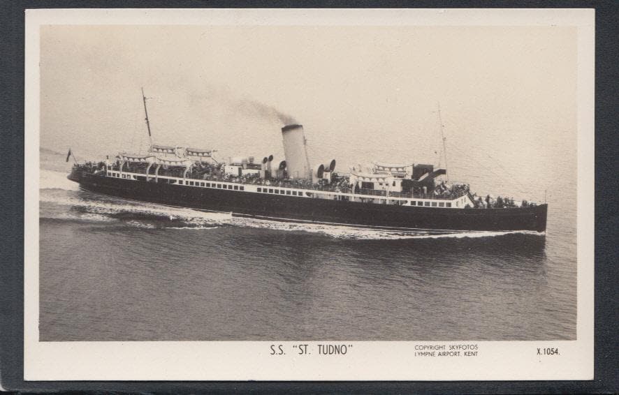 Shipping Postcard - S.S."St Tudno" Steam Boat - Mo’s Postcards 