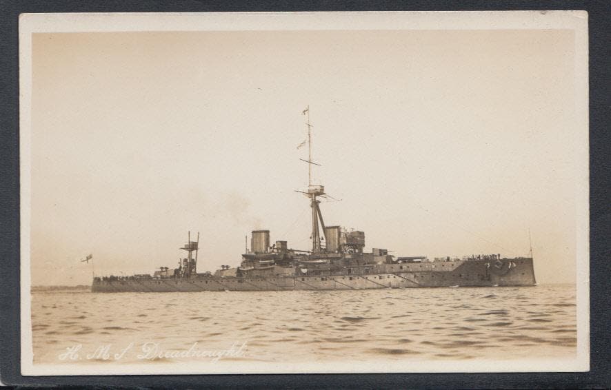 Military Postcard - Navy - H.M.S. Dreadnought - Mo’s Postcards 