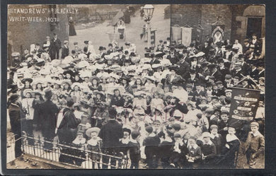 Lancashire Postcard - St Andrews, Blackley - Whit Week, 1907 - Mo’s Postcards 