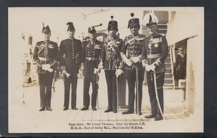 Military Postcard - Capt Kerr, Mr Lloyd Thomas, Read Admiral Meade etc, H.M.S.Suffolk, China Station - Mo’s Postcards 