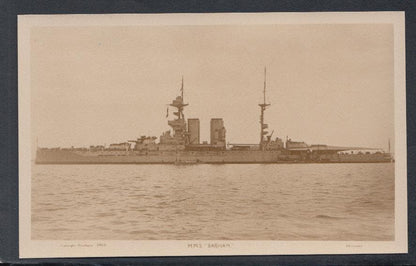 Military Postcard - Royal Navy - H.M.S. "Barham" - Mo’s Postcards 
