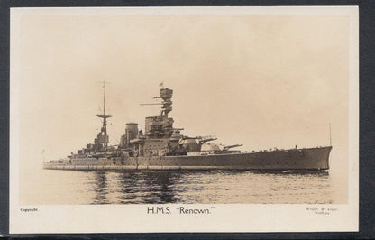 Military Postcard - Royal Navy - H.M.S. "Renown" - Mo’s Postcards 