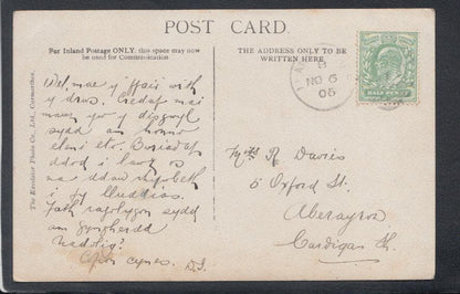 Wales Postcard - General View of Llanybyther, 1905 - Mo’s Postcards 