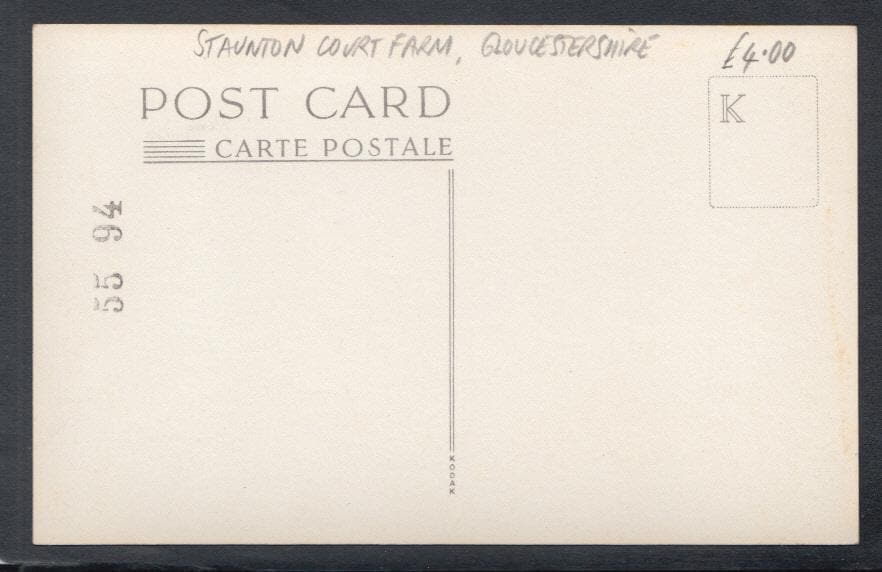 Gloucestershire Postcard - Staunton Court Farm - Mo’s Postcards 