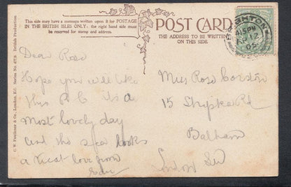 Sussex Postcard - A Rough Sea Off Kemp Town, Brighton, 1905 - Mo’s Postcards 