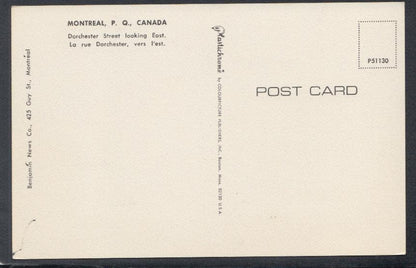 Canada Postcard - Dorchester Street Looking East, Montreal, Quebec - Mo’s Postcards 