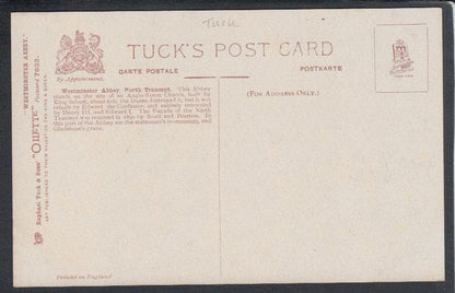 London Postcard - North Transept, Westminster Abbey - Charles.E.Flower - Mo’s Postcards 
