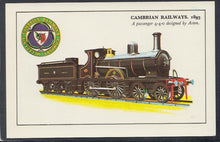 Load image into Gallery viewer, Railways Postcard - Cambrian Railways, 1893 - A Passenger 4-4-0 Designed By Aston - Mo’s Postcards 
