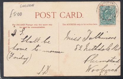 London Postcard - Adam and Eve Inn, Mill Hill, 1904 - Mo’s Postcards 