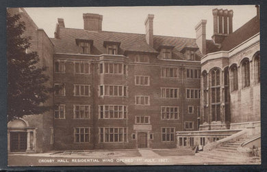 London Postcard - Chelsea - Crosby Hall Residential Wing Opened 1st July 1927 - Mo’s Postcards 