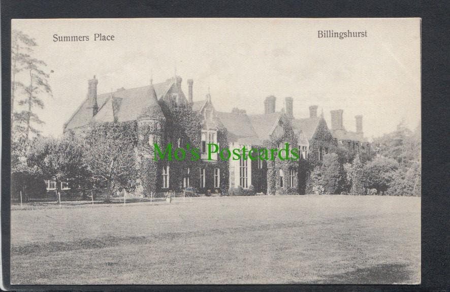 Sussex Postcard - Summers Place, Billingshurst - Mo’s Postcards 