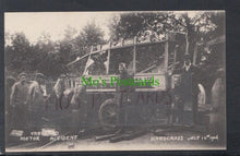 Load image into Gallery viewer, Sussex Postcard - Vanguard Motor Accident, Handcross, July 12th 1906 - Mo’s Postcards 
