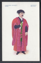 Load image into Gallery viewer, Education Postcard - Cambridge University Robes - Doctor of Medicine - Mo’s Postcards 
